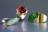 Opal Ring, Turmalin Ring, Jade Ring